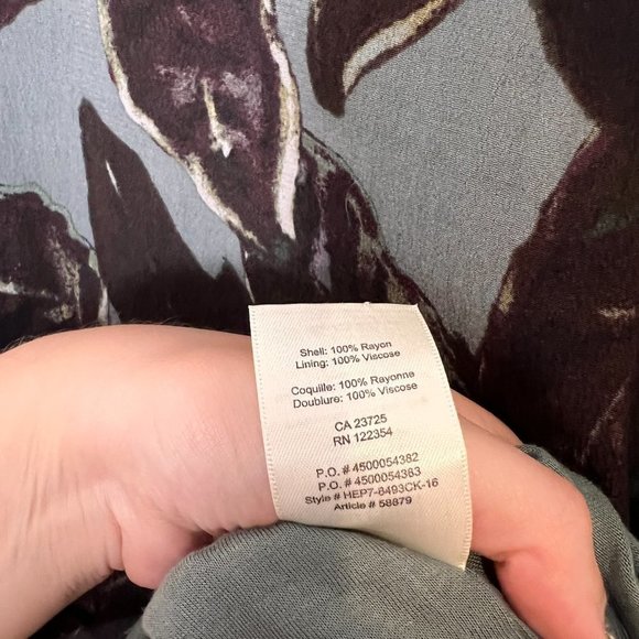 Wilfred Free Aritzia Floral Bohemian T-Shirt Summer Dress - Picture 8 of 9